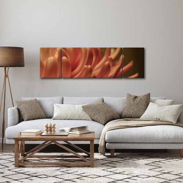 Obraz detailu květiny (170x50 cm)