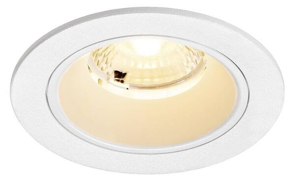 LA 1009464 NUMINOS® S Stropní vestavné svítidlo, 3000 K, 40°, IP20, kulaté, bílé - BIG WHITE (SLV)