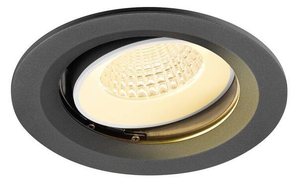 LA 1009674 NUMINOS® MOVE M Stropní vestavné svítidlo, 3000 K, 55°, IP20, kulaté, černé / bílé - BIG WHITE (SLV)