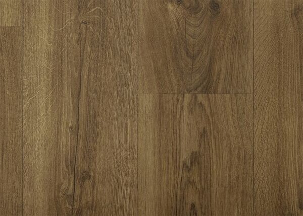 Breno PVC RENOTEX Sundance Oak 546 – tmavě hnědé dřevo, šíře 400 cm