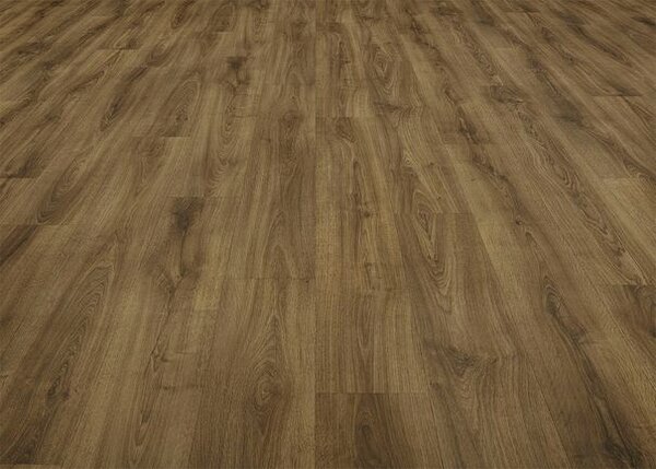 Breno PVC RENOTEX Sundance Oak 546 – tmavě hnědé dřevo, šíře 400 cm