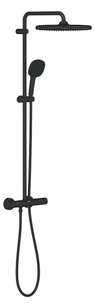 Grohe Vitalio Comfort sprchová sada na stěnu s termostatem s dešťovou sprchou černá 266962431