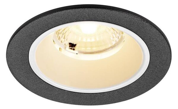 LA 1009455 NUMINOS® S Stropní vestavné svítidlo, 3000 K, 40°, IP20, kulaté, černé / bílé - BIG WHITE (SLV)