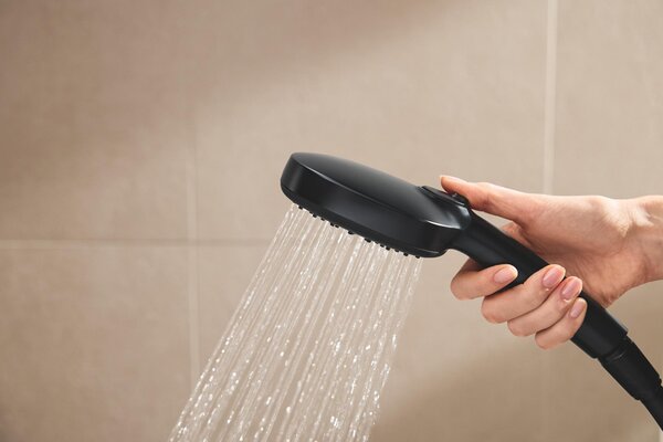 Grohe Vitalio Comfort sprchová sada na stěnu s termostatem s dešťovou sprchou černá 266962431