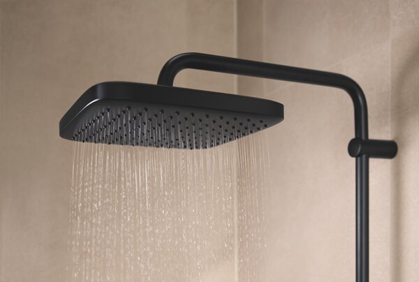 Grohe Vitalio Comfort sprchová sada na stěnu s termostatem s dešťovou sprchou černá 266962431