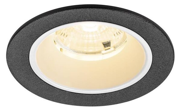 LA 1009458 NUMINOS® S Stropní vestavné svítidlo, 3000 K, 55°, IP20, kulaté, černé / bílé - BIG WHITE (SLV)