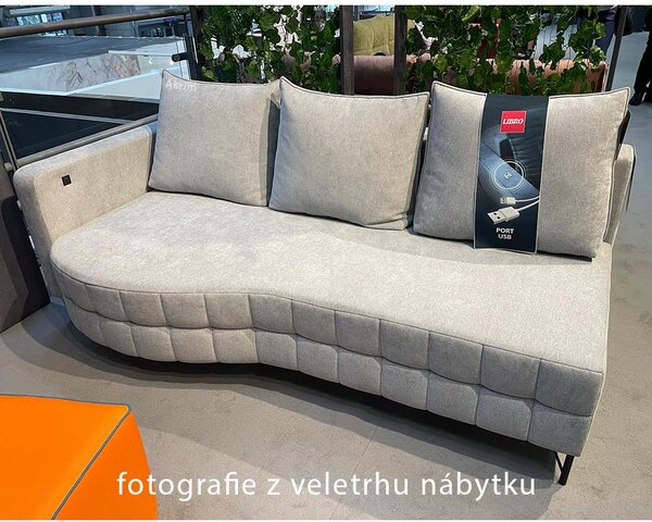 Rozkládací pohovka TWIGGY | 212 cm | LEVÁ | EXTRA KVALITA | zabudovaný USB port | VÝBĚR TKANIN