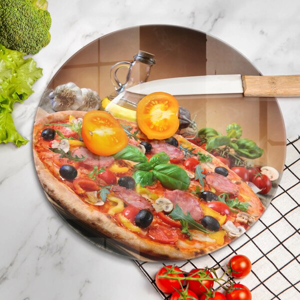 Skleněná deska do kuchyně Italská pizza