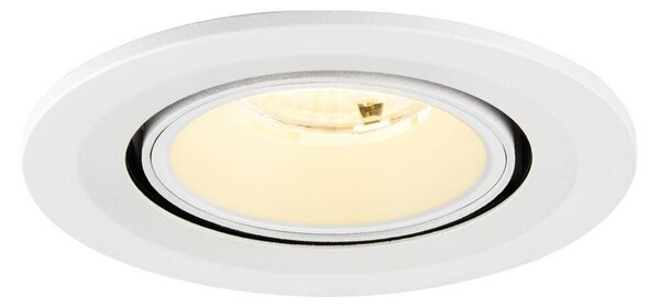 LA 1009413 NUMINOS® GIMBLE S Stropní vestavné svítidlo, 3000 K, 55°, IP20, kulaté, bílé - BIG WHITE (SLV)