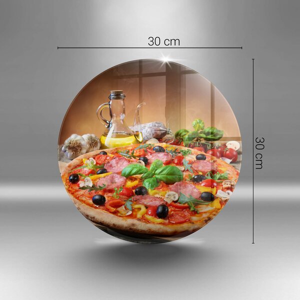 Skleněná deska do kuchyně Italská pizza