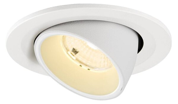 LA 1009413 NUMINOS® GIMBLE S Stropní vestavné svítidlo, 3000 K, 55°, IP20, kulaté, bílé - BIG WHITE (SLV)