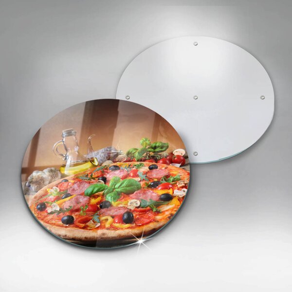 Skleněná deska do kuchyně Italská pizza