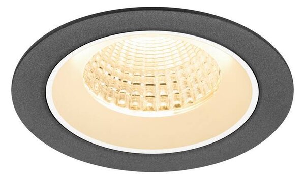 LA 1009602 NUMINOS® M Stropní vestavné svítidlo, 2700 K, 55°, IP20, kulaté, černé / bílé - BIG WHITE (SLV)