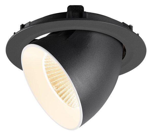 LA 1009865 NUMINOS® GIMBLE XL Stropní vestavné svítidlo, 2700 K, 20°, černá / bílá - BIG WHITE (SLV)