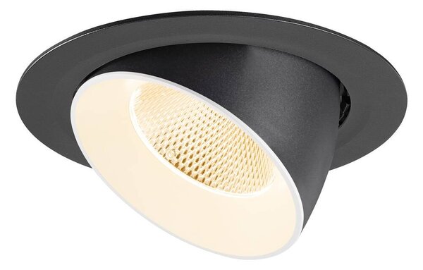 LA 1009865 NUMINOS® GIMBLE XL Stropní vestavné svítidlo, 2700 K, 20°, černá / bílá - BIG WHITE (SLV)
