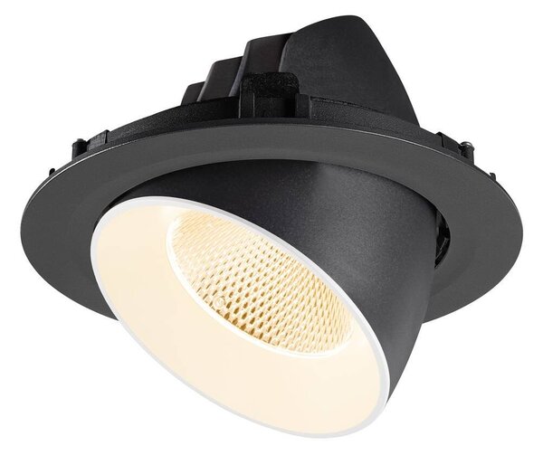 LA 1009865 NUMINOS® GIMBLE XL Stropní vestavné svítidlo, 2700 K, 20°, černá / bílá - BIG WHITE (SLV)