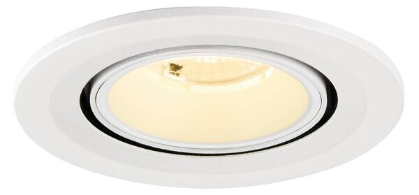 LA 1009410 NUMINOS® GIMBLE S Stropní vestavné svítidlo, 3000 K, 40°, IP20, kulaté, bílé - BIG WHITE (SLV)