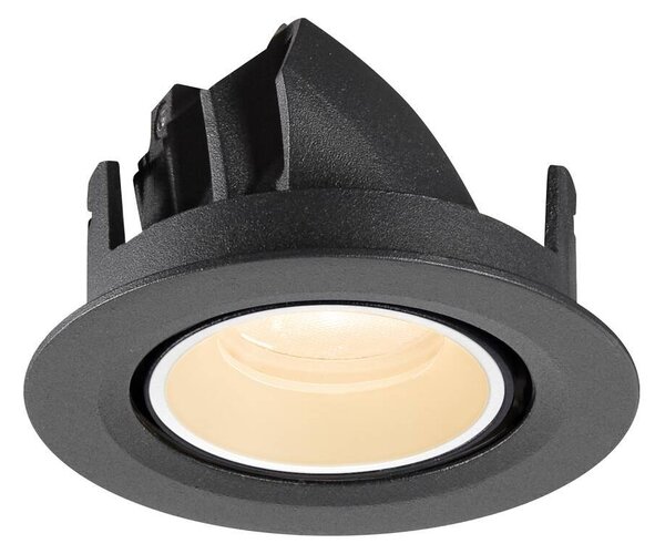 LA 1010027 NUMINOS® GIMBLE XS Stropní vestavné svítidlo, 2700 K, 20°, IP20, kulaté, černé / bílé - BIG WHITE (SLV)