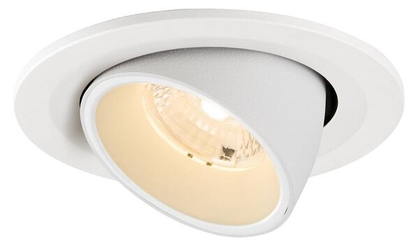 LA 1009392 NUMINOS® GIMBLE S Stropní vestavné svítidlo, 2700 K, 40°, IP20, kulaté, bílé - BIG WHITE (SLV)