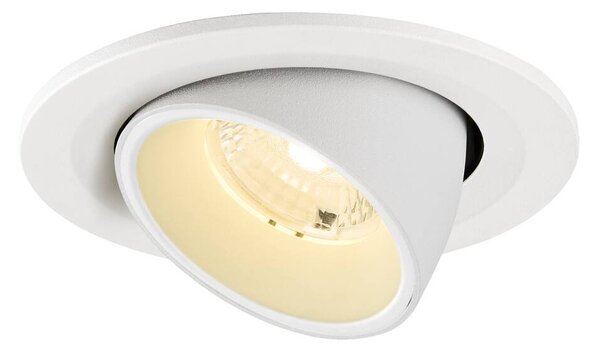 LA 1009410 NUMINOS® GIMBLE S Stropní vestavné svítidlo, 3000 K, 40°, IP20, kulaté, bílé - BIG WHITE (SLV)