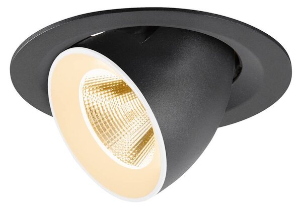 LA 1009542 NUMINOS® GIMBLE M Stropní vestavné svítidlo, 2700 K, 20°, černé / bílé - BIG WHITE (SLV)