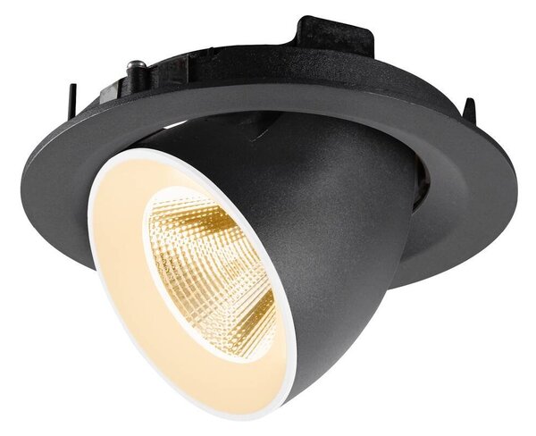 LA 1009542 NUMINOS® GIMBLE M Stropní vestavné svítidlo, 2700 K, 20°, černé / bílé - BIG WHITE (SLV)