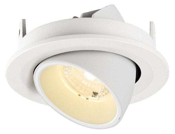 LA 1009410 NUMINOS® GIMBLE S Stropní vestavné svítidlo, 3000 K, 40°, IP20, kulaté, bílé - BIG WHITE (SLV)
