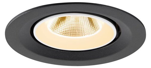LA 1009542 NUMINOS® GIMBLE M Stropní vestavné svítidlo, 2700 K, 20°, černé / bílé - BIG WHITE (SLV)