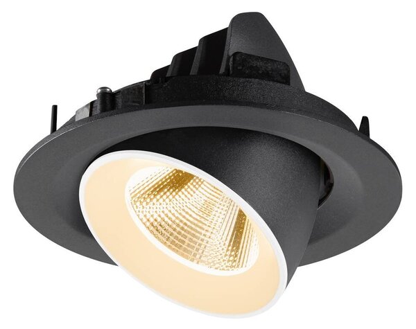 LA 1009542 NUMINOS® GIMBLE M Stropní vestavné svítidlo, 2700 K, 20°, černé / bílé - BIG WHITE (SLV)