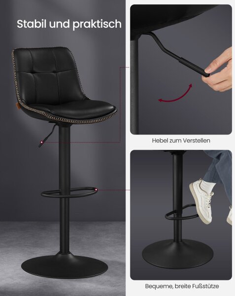 Set dvou barových židlí LJB095B01