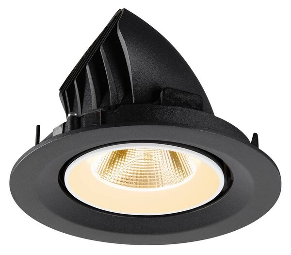 LA 1009542 NUMINOS® GIMBLE M Stropní vestavné svítidlo, 2700 K, 20°, černé / bílé - BIG WHITE (SLV)