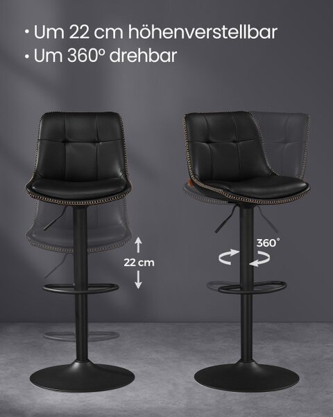 Set dvou barových židlí LJB095B01