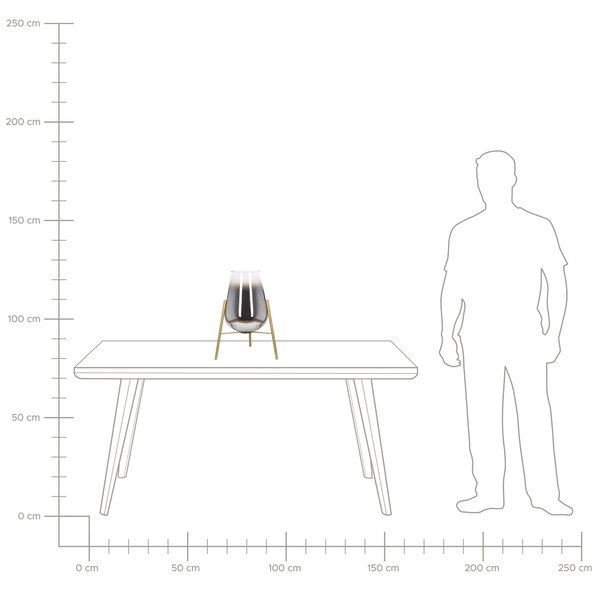 Stolní lampa MENA Kov Zlatá