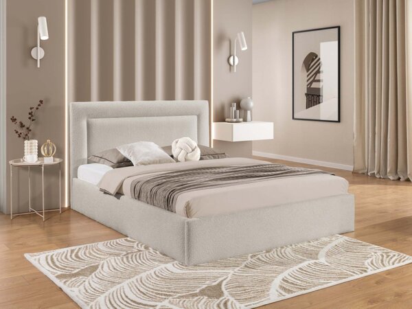 Čalouněná postel s úložným prostorem Enserio, Rozměr postele: 140x200, Barva:: Coral 80 5903211423055