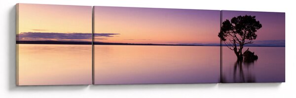 Obraz vodní hladiny při východu slunce (170x50 cm)