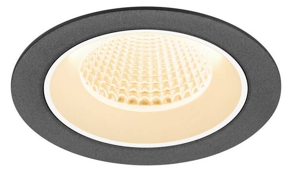 LA 1009599 NUMINOS® M Stropní vestavné svítidlo, 2700 K, 40°, IP20, kulaté, černé / bílé - BIG WHITE (SLV)
