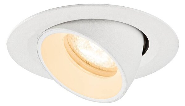 LA 1010042 NUMINOS® GIMBLE XS Stropní vestavné svítidlo, 2700 K, 55°, IP20, kulaté, bílé - BIG WHITE (SLV)