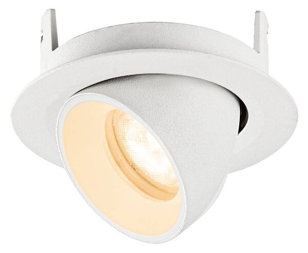 LA 1010042 NUMINOS® GIMBLE XS Stropní vestavné svítidlo, 2700 K, 55°, IP20, kulaté, bílé - BIG WHITE (SLV)
