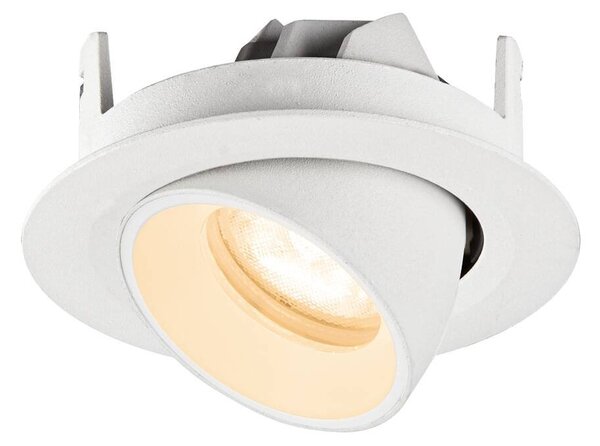 LA 1010042 NUMINOS® GIMBLE XS Stropní vestavné svítidlo, 2700 K, 55°, IP20, kulaté, bílé - BIG WHITE (SLV)