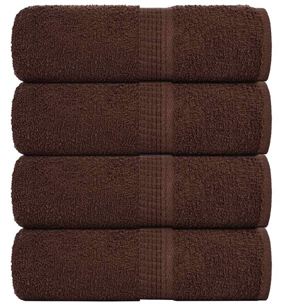 Ručníky FROGN 4 ks hnědé 30x30 cm 360 g/m² 136753