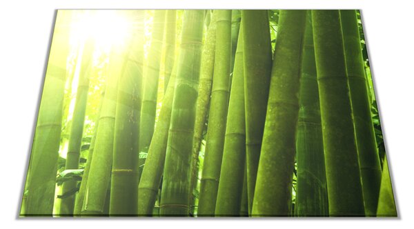 Skleněné prkénko bambus záře slunce - 30x20cm