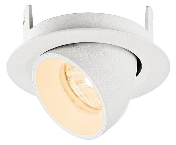 LA 1010036 NUMINOS® GIMBLE XS Stropní vestavné svítidlo, 2700 K, 20°, IP20, kulaté, bílá - BIG WHITE (SLV)