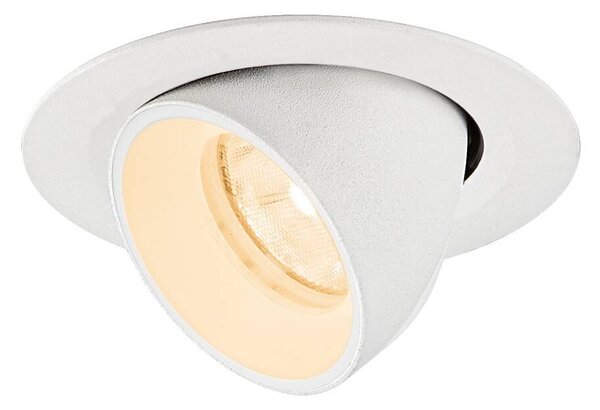 LA 1010036 NUMINOS® GIMBLE XS Stropní vestavné svítidlo, 2700 K, 20°, IP20, kulaté, bílá - BIG WHITE (SLV)