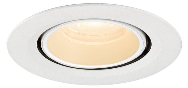 LA 1010036 NUMINOS® GIMBLE XS Stropní vestavné svítidlo, 2700 K, 20°, IP20, kulaté, bílá - BIG WHITE (SLV)