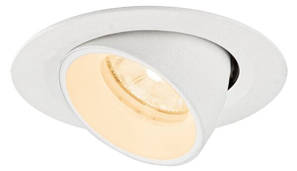LA 1010036 NUMINOS® GIMBLE XS Stropní vestavné svítidlo, 2700 K, 20°, IP20, kulaté, bílá - BIG WHITE (SLV)