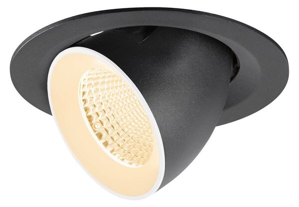 LA 1009545 NUMINOS® GIMBLE M Stropní vestavné svítidlo, 2700 K, 40°, černé / bílé - BIG WHITE (SLV)