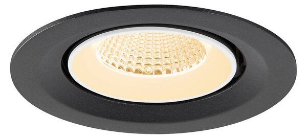 LA 1009545 NUMINOS® GIMBLE M Stropní vestavné svítidlo, 2700 K, 40°, černé / bílé - BIG WHITE (SLV)