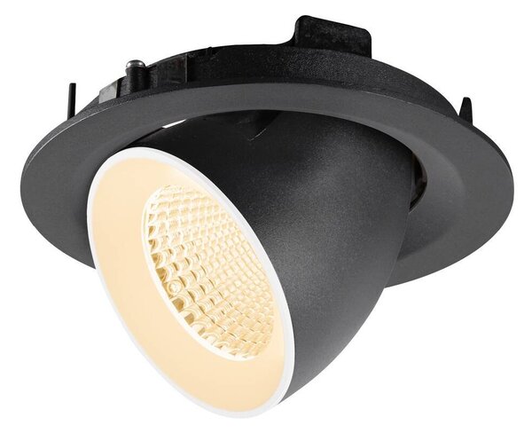LA 1009545 NUMINOS® GIMBLE M Stropní vestavné svítidlo, 2700 K, 40°, černé / bílé - BIG WHITE (SLV)