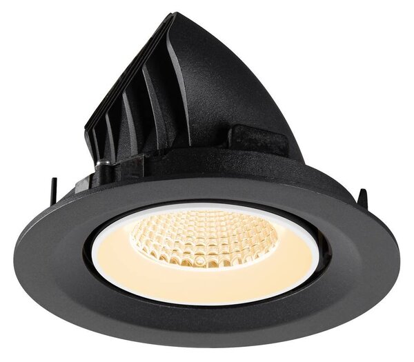 LA 1009545 NUMINOS® GIMBLE M Stropní vestavné svítidlo, 2700 K, 40°, černé / bílé - BIG WHITE (SLV)