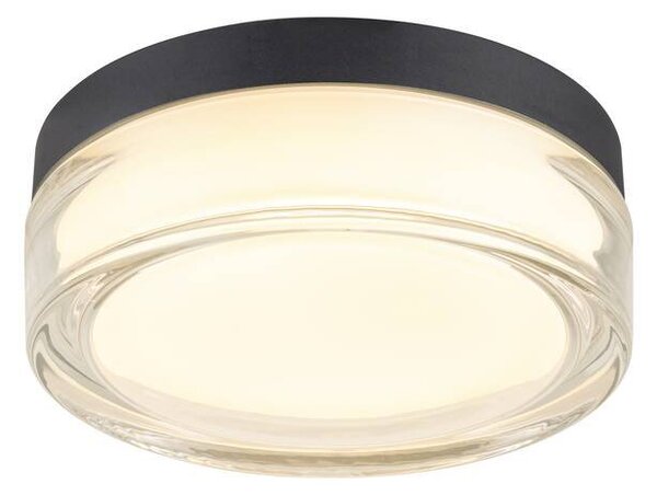 LA 1010210 CYFT XL Přisazené nástěnné a stropní svítidlo, 2700/3000/4000 K, 15 W, PHASE, 125°, IP65 černá / čirá - BIG WHITE (SLV)